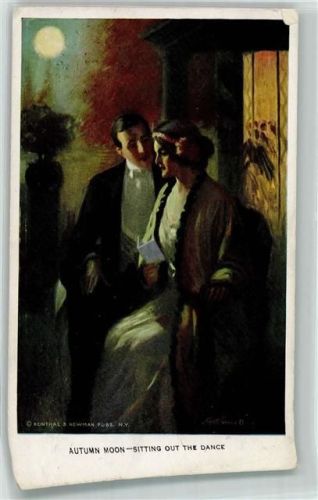 1914 Verlag Reinthal & Newman Nr. 465 Liebespaar Mondschein AK