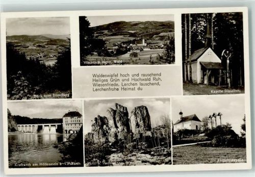 Viechtach Kraftwerk am Höllenstein Antoniuskapelle Kapelle Distelberg