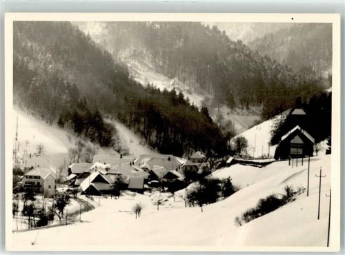 79669 W7863 Zell im Wiesental - Winter Ort handschriftlich