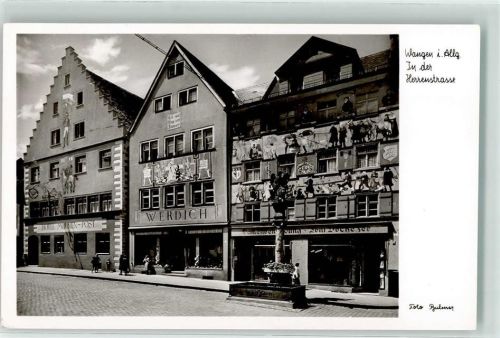 Wangen Herrenstraße Brunnen Hotel Mohren Post Damenbekleidung Geschäfte Werdich