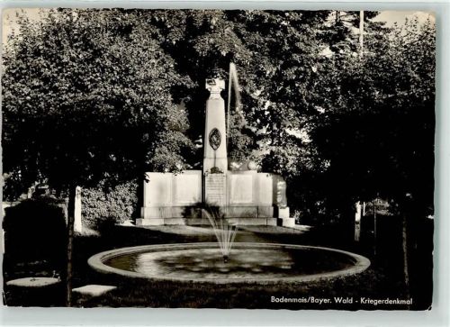 Bodenmais Kriegerdenkmal Springbrunnen
