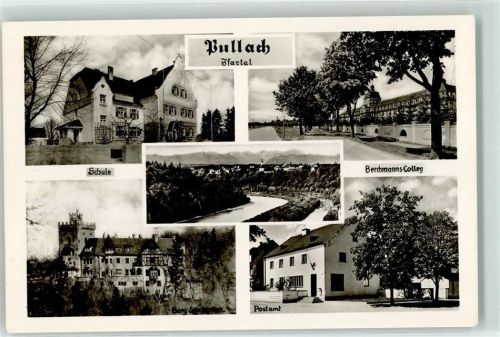 Pullach Postamt Schule Berchmanns Colleg Burg Schwaneck