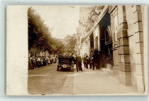 Steigt aus der Kutsche Ereignis Adel Kronprinzessin Cecilie Privatfoto AK