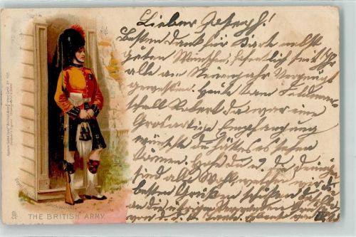 1901 The British Army Tucks Karte Nr. 106