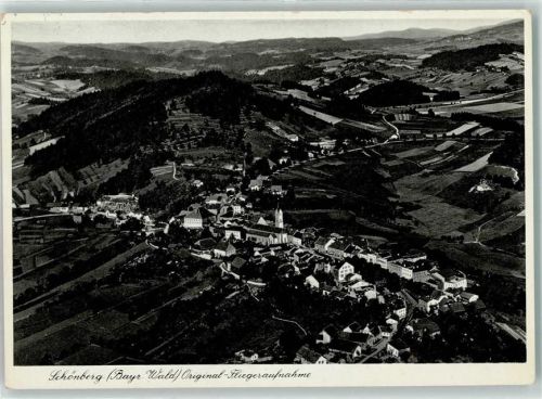 94513 W8351 Schönberg , Niederbay - Fliegeraufnahme
