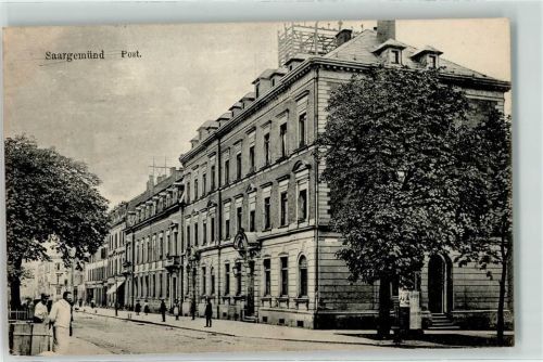 57200 Sarreguemines 1917 - Post Litfaßsäule