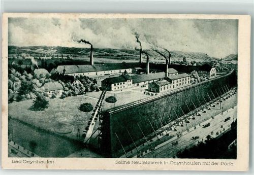 Bad Oeynhausen 1917 Saline Neusalzwerk mit der Porta
