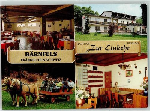 Bärnfels Gasthaus-Pension Zur Einkehr Gaststube Pferdeexpress