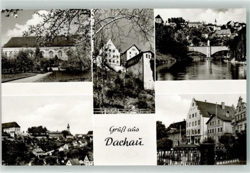 Dachau Amperbrücke Schloß Rathaus