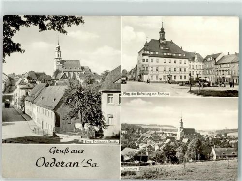 Oederan Ernst Thälmann Straße Platz der Befreiung
