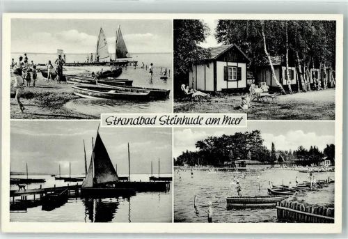 Steinhude Strandbad Segelboot Ruderboot