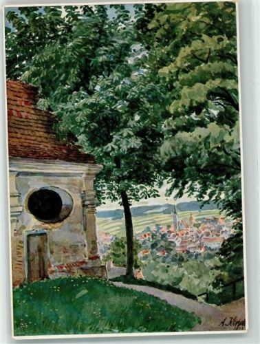 Gunzenhausen Sommertag in Schwaben sign. A. Kirsch Ort lt. Stempel