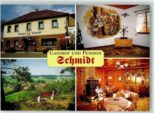 Wötzelsdorf Gasthaus und Pension Schmidt Kachelofen Spinnrad Briefkasten