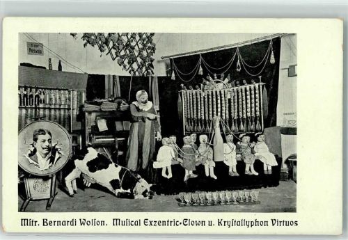 Bernardi Wolfon Musical Exzentric Clown und Krystallyphon Virtuos