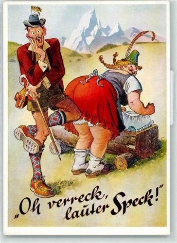 Verlag Lengauer Nr. 3159 - Verreck lauter Speck, dicke Frau , Fotoapparat