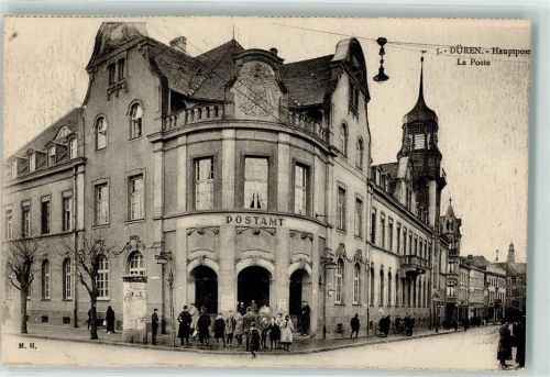 Düren Hauptpost Litfaßsäule