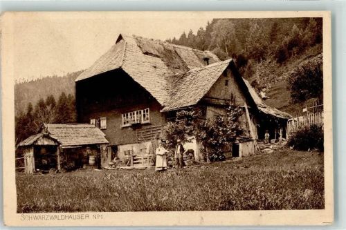 1910 Schwarzwaldhaus Nr. 1 AK