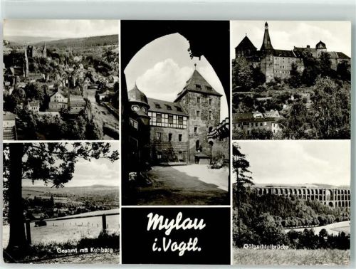 Mylau Göltzschtalbrücke Burg Kuhberg