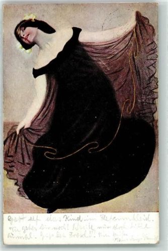 1910 Serie IX/5 Eugen Spiro : Im Reformkleid - Tanz Mode