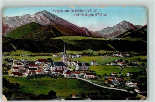 83346 W8221 Bergen , Chiemgau 1915 - Hochfelln und Hochgern
