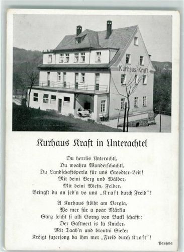 Unterachtel Gasthaus Kurhaus Hans Kraft
