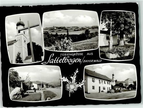 93455 W8499 Sattelbogen - Kirche St. Nikolaus Wegkreuz Siedlung