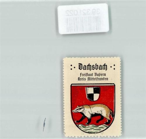 Dachsbach Wappen Kaffee Hag ca. 1920-1940