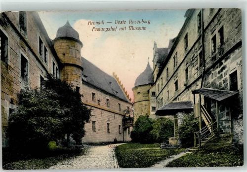Kronach 1914 Veste Rosenberg Festungshof Museum