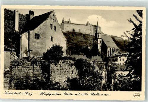 Kulmbach Schießgraben Alte Stadtmauer Kirche