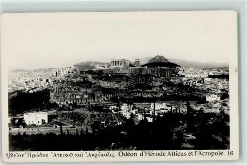 Athen Odeon d`Herode Atticus et l`Acropole