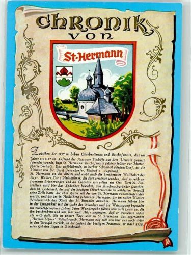 Oberbreitenau Chronik von St. Hermann Kirche Wappen Siegel