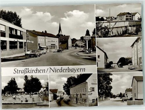 Straßkirchen TEXACO Tankstelle Auto VW Bulli VW Käfer VW Golf Schwimmbad
