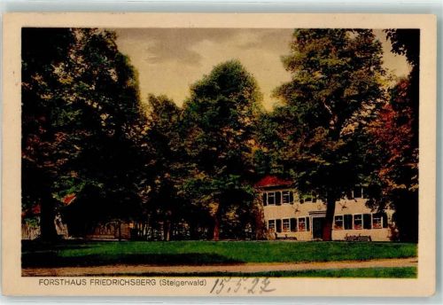 97355 W8711 Abtswind - Forsthaus Friedrichsberg Steigerwald Ort lt. Stempel