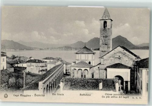 Baveno Lago Maggiore Via Crucis Battistero Chiesa Parrochiale