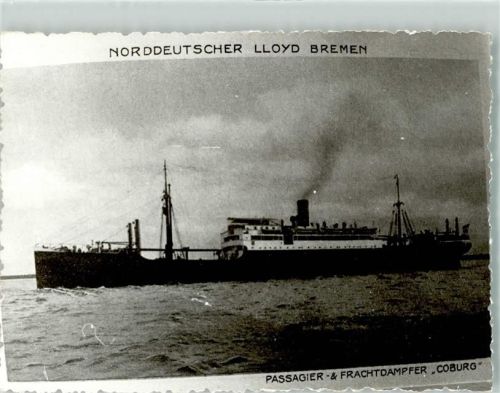 Norddeutscher Lloyd Bremen Passagier- u. Frachtadmpfer Coburg