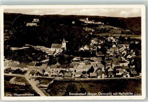 Donaustauf Fliegeraufnahme Walhalla Heilstätte Foto AK