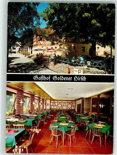 Hirschbach Gasthaus-Pension Goldener Hirsch Gartenterrasse Kaugummiautomat