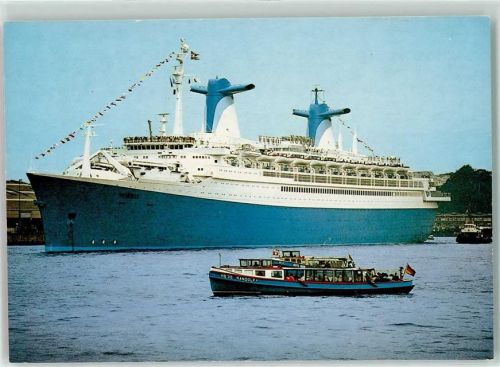 Hamburg TS Norway Klosters Rederi AS Randolf 1 Hafenschiff Barkasse