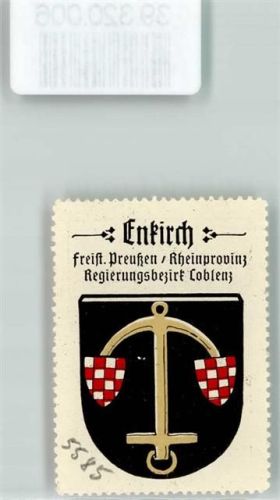 Enkirch Wappen Anker mit Wappen Kaffee Hag