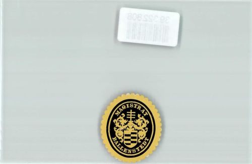 Ballenstedt Magistrat Wappen Schwarz