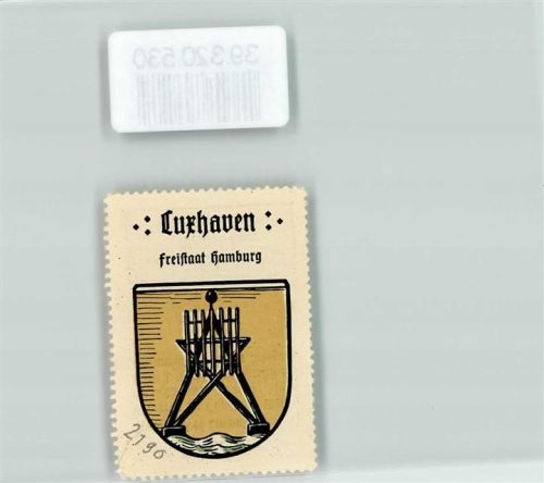 Cuxhaven Wappen Kaffee Hag ca. 1920-1940 Schwarze Kugelbake