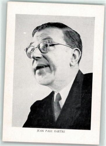 Jean Paul Sartre Rückseite: Spruch , Schriftsteller