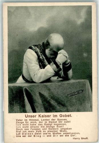 Kaiser Franz Josef I im Gebet