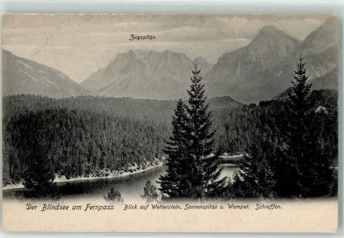 Biberwier Fernpass Zugspitze Blindsee Wetterstein Sonnenspitze Wampet Schroffen