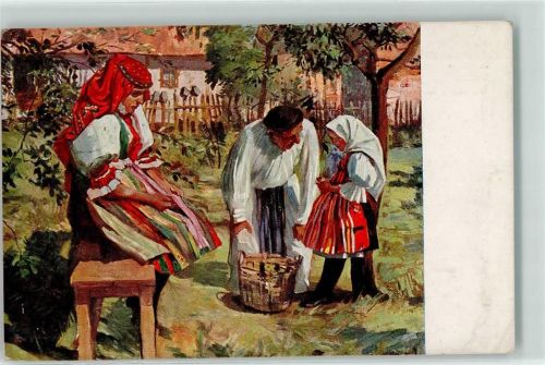 1922 In a Slovakian Little Garden sign. Karel Nejedly