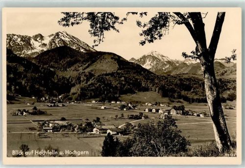 Grabenstätt Blick auf Hochfelln und Hochgern
