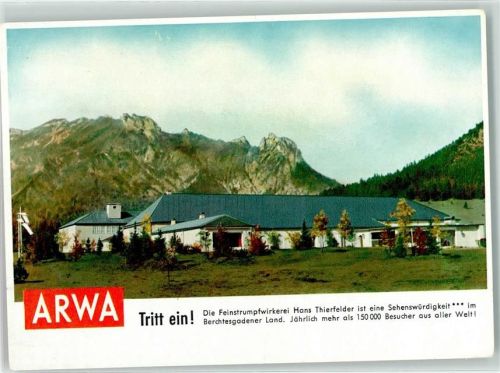 Berchtesgaden ARWA Feinstrumpfwirkerei Hans Thierfelder AK