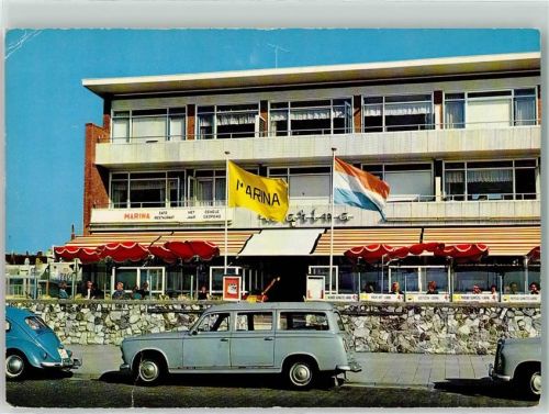 Katwijk Gasthaus Marina Fahne Auto VW Käfer