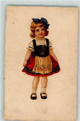 Dirndl Mädchen mit einer Schleife im Haar