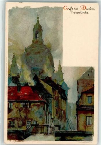 Dresden Frauenkirche Velten Verlag AK